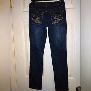 Seven7 Jeans dark blue girls size 10 Inseam 28"